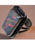 Bague Opale Harlequin Argent 925 Taille 55
