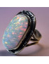 Bague Opale Harlequin Argent 925 Taille 57