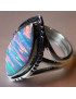 Bague Opale Harlequin Argent 925 Taille 59