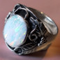 Bague Opale Harlequin Argent 925 Taille 63