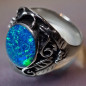 Bague Opale Harlequin Argent 925 Taille 64