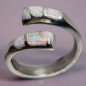 Bague Opale Harlequin Argent 925 Taille 55+