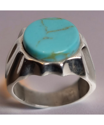 Bague Turquoise Argent 925 Taille 58