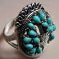 Bague Turquoise Arbre de vie Argent 925