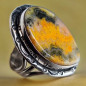 Bague Jaspe Bourdon Argent 925 Taille 61