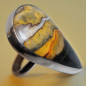 Bague Jaspe Bourdon Argent 925 Taille 62