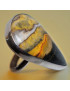 Bague Jaspe Bourdon Argent 925 Taille 62