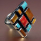 Bague Turquoise Nacre & Corail Argent 925 Taille 58+