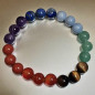 Bracelet 7 chakras Pierres rondes