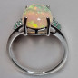 Bague Opale et Emeraude Argent 925