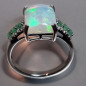 Bague Opale et Emeraude Argent 925