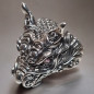 Bague Tête de Dragon Yeux Améthyste Argent 925 Taille 60
