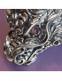 Bague Tête de Dragon Yeux Améthyste Argent 925 Taille 60