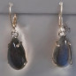 Boucles Labradorite gouttes Argent 925 (s)