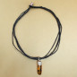 Pendentif Ambre Argent 925 sur cordon réglable