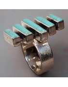 Bague Turquoise Zuni Argent 925 Taille 56+