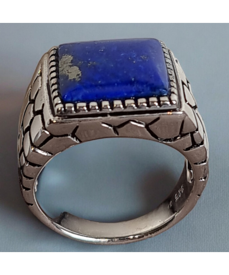 Bague Lapis-lazuli Argent 925 Taille 62