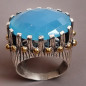 Bague Agate naturelle Argent 925 Taille 59