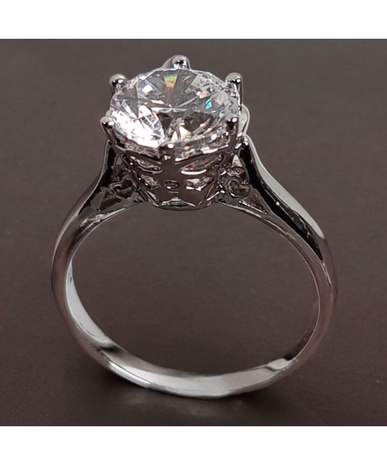 Bague Zirconium Acier inox Taille 54