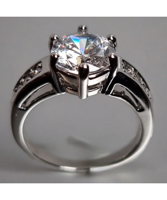 Bague Zirconium Acier inox Taille 52
