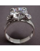 Bague Zirconium Acier inox Taille 52