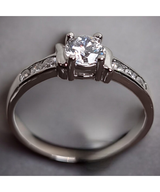 Bague Zirconium Acier inox