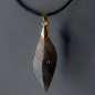 Pendentif Labradorite Bélière dorée sur cordon