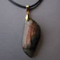 Pendentif Labradorite Bélière dorée sur cordon