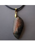 Pendentif Labradorite Bélière dorée sur cordon