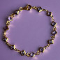 Bracelet Améthyste Plaqué or