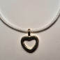 Pendentif Cœur Plaqué or avec cordon réglable