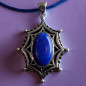 Pendentif Lapis-lazuli sur cordon réglable