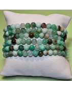 Bracelet Chrysoprase A+ Pierres Rondes