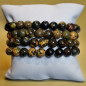 Bracelet Jaspe Bourdon Pierres rondes 8mm