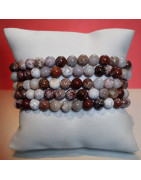 Bracelet Jaspe Océan Pierre Rondes