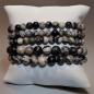 Bracelet Jaspe Serpent Pierre rondes