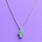 Pendentif Turquoise sur Chaîne Argent 925