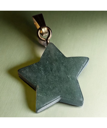 Pendentif Aventurine Verte Etoile