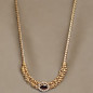Pendentif Améthyste & Zirconium avec chaîne Plaquée or
