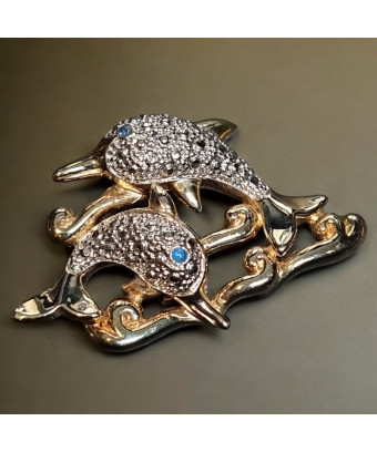 Broche Zirconium Dauphins...