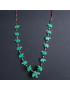 Collier Malachite Turquoise et Coquillages Ours Amérindien Tribu Zuni Fermoir Argent 925