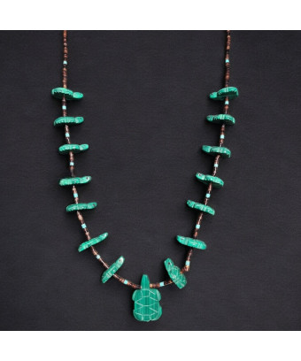 Collier Malachite Turquoise...