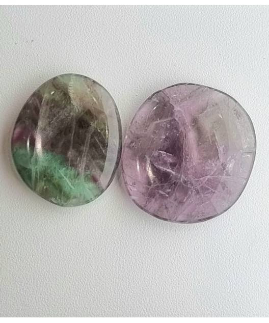 Pierre plate Fluorite rainbow