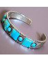 Bracelet Turquoise Amérindien Argent 925