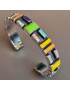 Bracelet Turquoise Nacre Opale verte et Lapis-lazuli Amérindien Argent 925