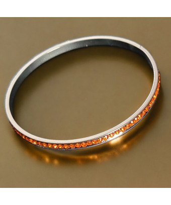 Bracelet Swarovski orange Acier Inox