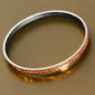 Bracelet Swarovski orange Acier Inox