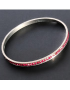 Bracelet Swarovski rouge Acier Inox