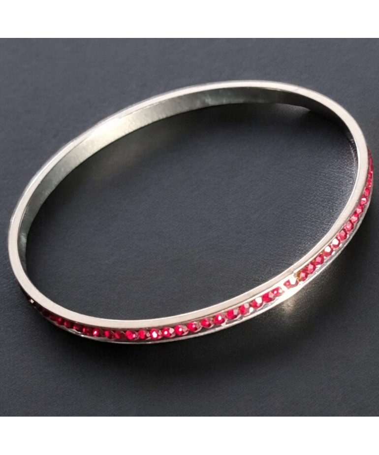 Bracelet Swarovski rouge Acier Inox