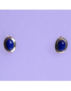 Boucles Lapis-lazuli Argent 925